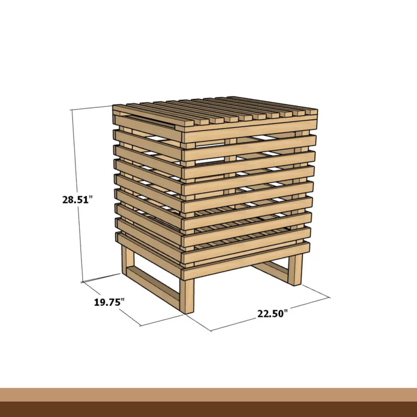 DIY Laundry Box | Wooden Storage Plan | Laundry Hamper Cabinet | Woodworking Digital Download